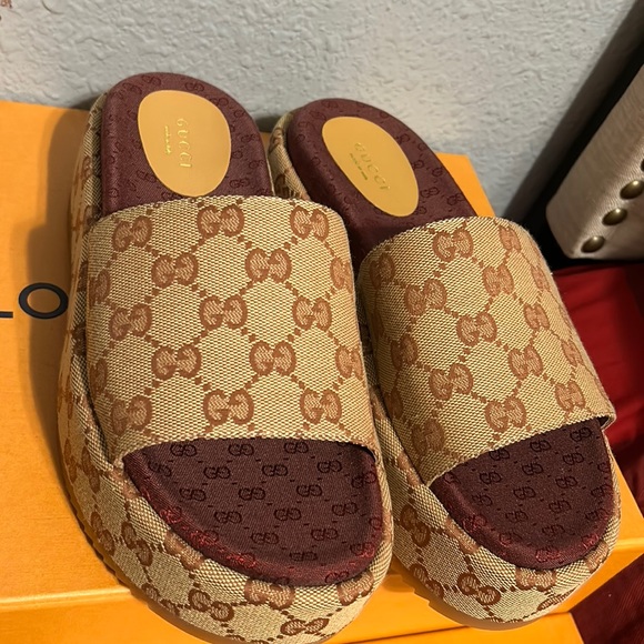 Gucci slides GG Canvas size 37 (7) - Picture 1 of 10